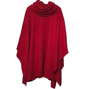 Le Moda Women’s Pleated  Cape Poncho with Shawl Collar Winter Collection NWOT